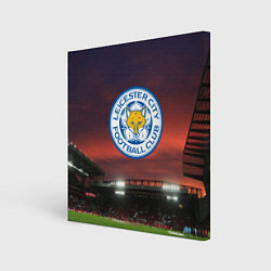 Холст квадратный FC Leicester City, цвет: 3D-принт