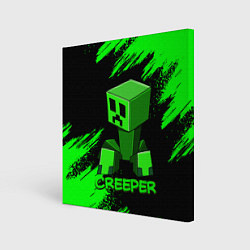 Холст квадратный MINECRAFT CREEPER, цвет: 3D-принт