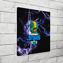 Холст квадратный BRAWL STARS LEON, цвет: 3D-принт — фото 2