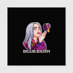 Холст квадратный BILLIE EILISH, цвет: 3D-принт — фото 2