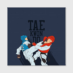 Холст квадратный Taekwondo, цвет: 3D-принт — фото 2