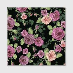 Холст квадратный Кусты роз, цвет: 3D-принт — фото 2