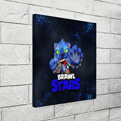 Холст квадратный Brawl Stars Blue Hex, цвет: 3D-принт — фото 2