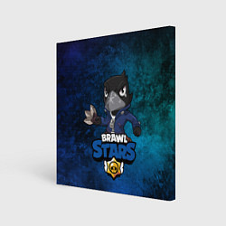 Холст квадратный Brawl Stars CROW, цвет: 3D-принт