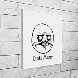 Холст квадратный Gusta Meme, цвет: 3D-принт — фото 2