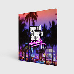 Картина квадратная Grand Theft Auto Vice City