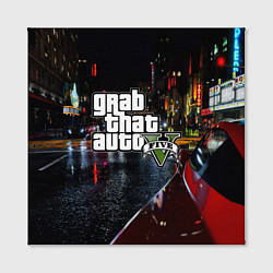 Холст квадратный Grand Theft Auto V, цвет: 3D-принт — фото 2