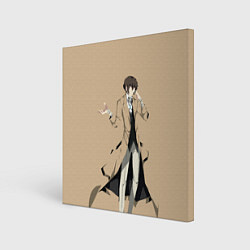 Холст квадратный Osamu Dazai, цвет: 3D-принт