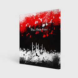 Холст квадратный THREE DAYS GRACE, цвет: 3D-принт