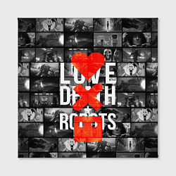 Холст квадратный LOVE DEATH ROBOTS LDR, цвет: 3D-принт — фото 2