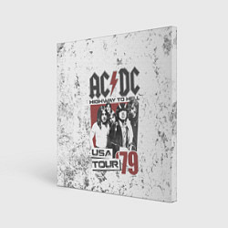 Холст квадратный ACDC, цвет: 3D-принт