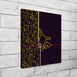 Холст квадратный Пикачу Oko, цвет: 3D-принт — фото 2