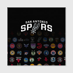 Холст квадратный San Antonio Spurs 2, цвет: 3D-принт — фото 2