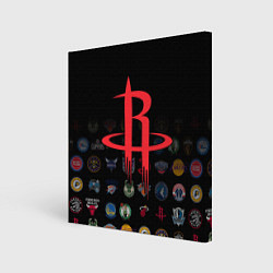 Холст квадратный Houston Rockets 2, цвет: 3D-принт