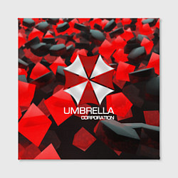 Холст квадратный Umbrella Corp, цвет: 3D-принт — фото 2