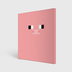Картина квадратная Minecraft Pig