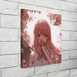 Холст квадратный Koe no Katachi, цвет: 3D-принт — фото 2