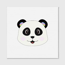 Холст квадратный Panda, цвет: 3D-принт — фото 2