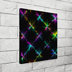 Холст квадратный НЕОНОВАЯ ТЕКСТУРА, цвет: 3D-принт — фото 2