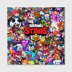 Холст квадратный BRAWL STARS ВСЕ ПЕРСОНАЖИ, цвет: 3D-принт — фото 2