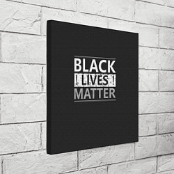 Холст квадратный Black lives matter Z, цвет: 3D-принт — фото 2