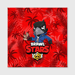 Холст квадратный BRAWL STARS CROW ВОРОН, цвет: 3D-принт — фото 2