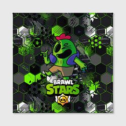 Холст квадратный Спайк brawl stars Spike, цвет: 3D-принт — фото 2