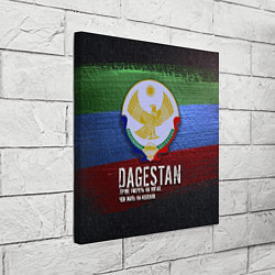Холст квадратный Дагестан - Кавказ Сила, цвет: 3D-принт — фото 2