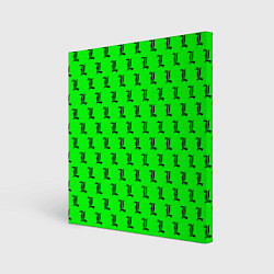 Картина квадратная Эл паттерн зеленый