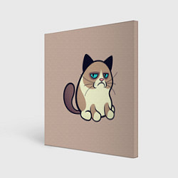 Холст квадратный Великий Grumpy Cat, цвет: 3D-принт