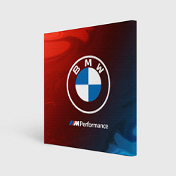 Холст квадратный BMW БМВ, цвет: 3D-принт