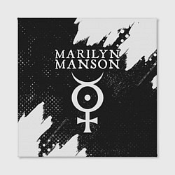 Холст квадратный MARILYN MANSON М МЭНСОН, цвет: 3D-принт — фото 2