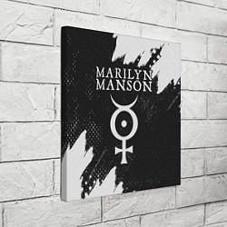 Холст квадратный MARILYN MANSON М МЭНСОН, цвет: 3D-принт — фото 2