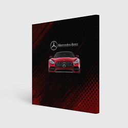 Холст квадратный Mercedes Benz AMG, цвет: 3D-принт