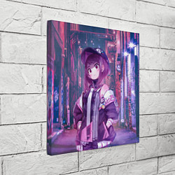 Холст квадратный Урарака Очако, цвет: 3D-принт — фото 2