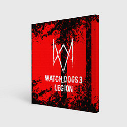 Холст квадратный Watch Dogs: Legion, цвет: 3D-принт