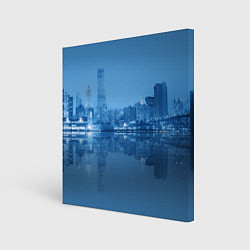 Холст квадратный New York, цвет: 3D-принт