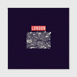 Холст квадратный LONDON, цвет: 3D-принт — фото 2