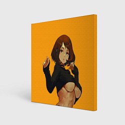 Холст квадратный Uraraka Ahegao Урарака, цвет: 3D-принт