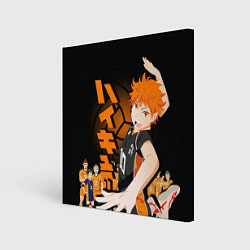 Холст квадратный ВОЛЕЙБОЛ!! HAIKYUU!!, цвет: 3D-принт