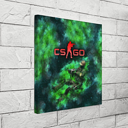 Холст квадратный CS GO Green rage, цвет: 3D-принт — фото 2