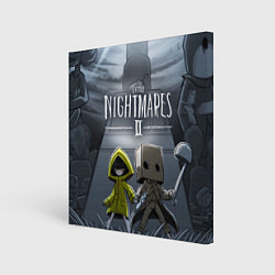 Холст квадратный LITTLE NIGHTMARES 2, цвет: 3D-принт
