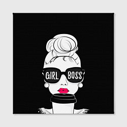 Холст квадратный Girl Boss, цвет: 3D-принт — фото 2