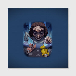 Холст квадратный Little Nightmares 2 училка, цвет: 3D-принт — фото 2