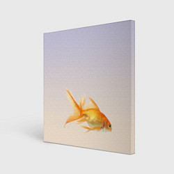 Холст квадратный Золотая рыбка, цвет: 3D-принт