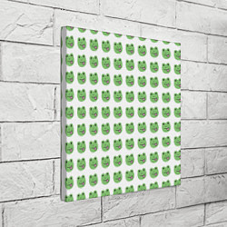 Холст квадратный Лягушки, цвет: 3D-принт — фото 2