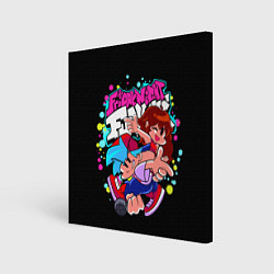 Холст квадратный Friday Night Funkin, цвет: 3D-принт