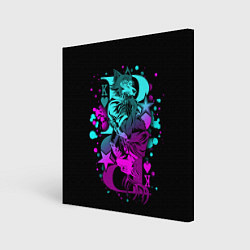 Холст квадратный BEASTARS, Легоши и Луи, цвет: 3D-принт