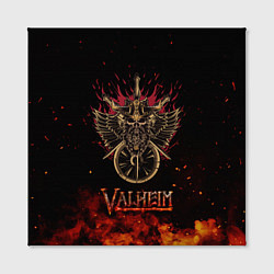 Холст квадратный Valheim символ черепа, цвет: 3D-принт — фото 2