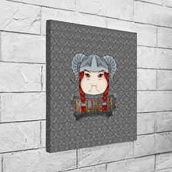 Холст квадратный Valheim рыжая девушка викинг, цвет: 3D-принт — фото 2